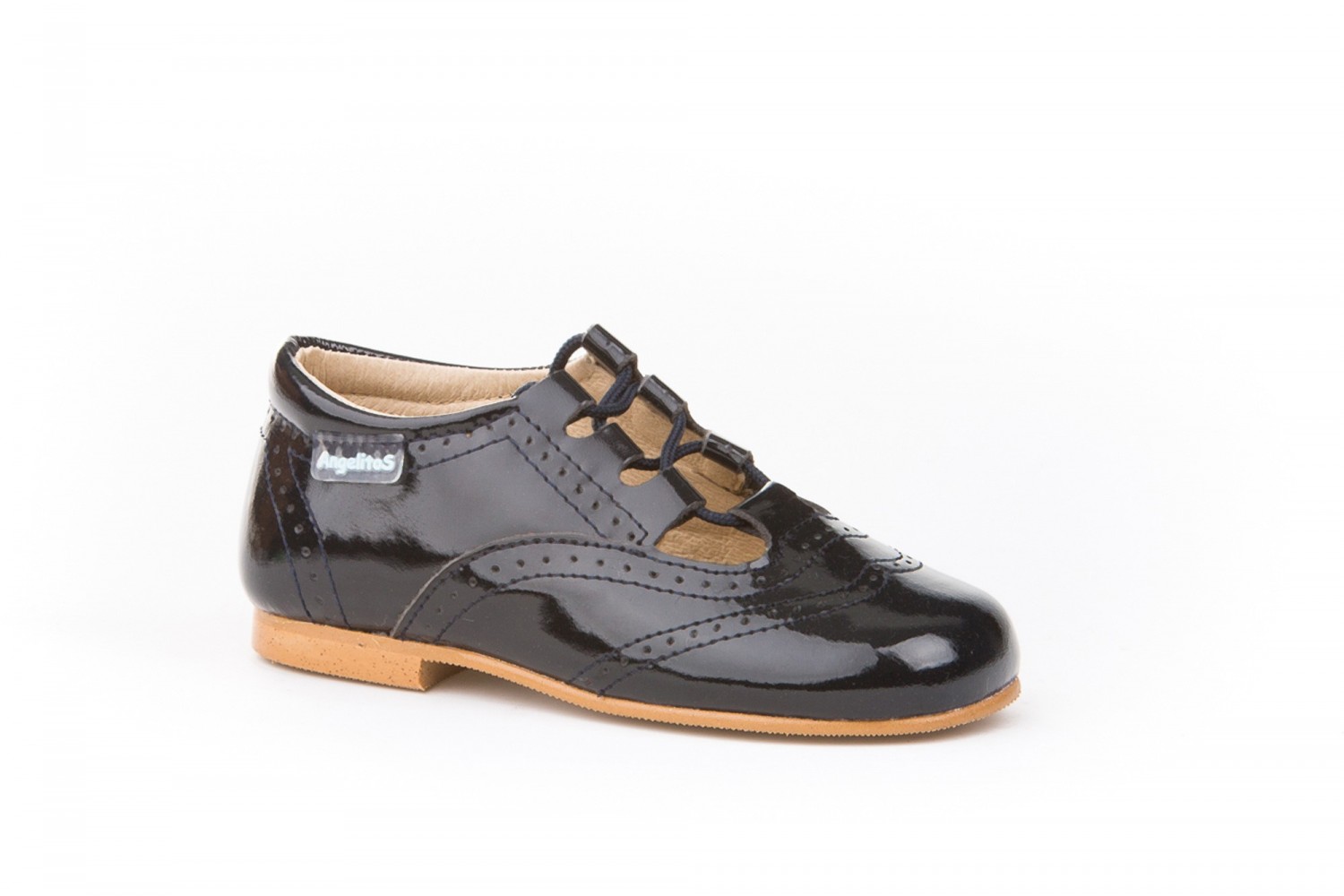 ZAPATO INGLESITO ANGELITOS AZUL MARINO