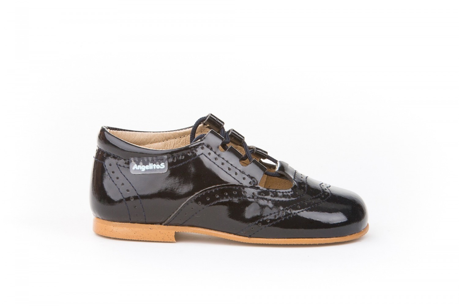 ZAPATO INGLESITO ANGELITOS AZUL MARINO