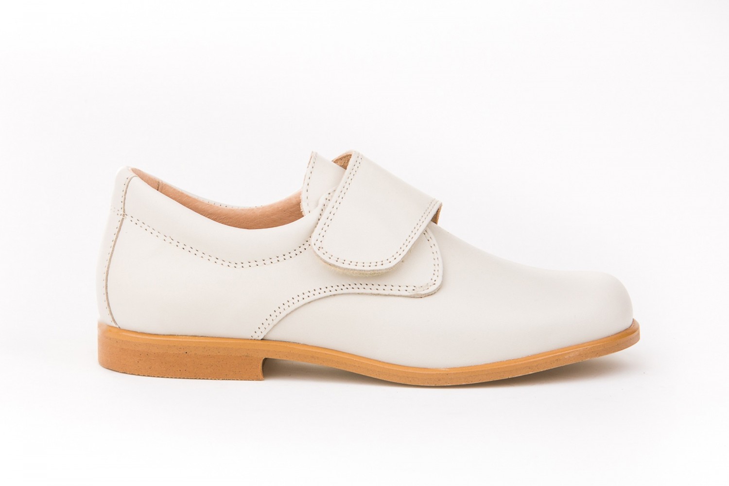 COMUNION VELCRO NIÑO ANGELITOS BEIGE
