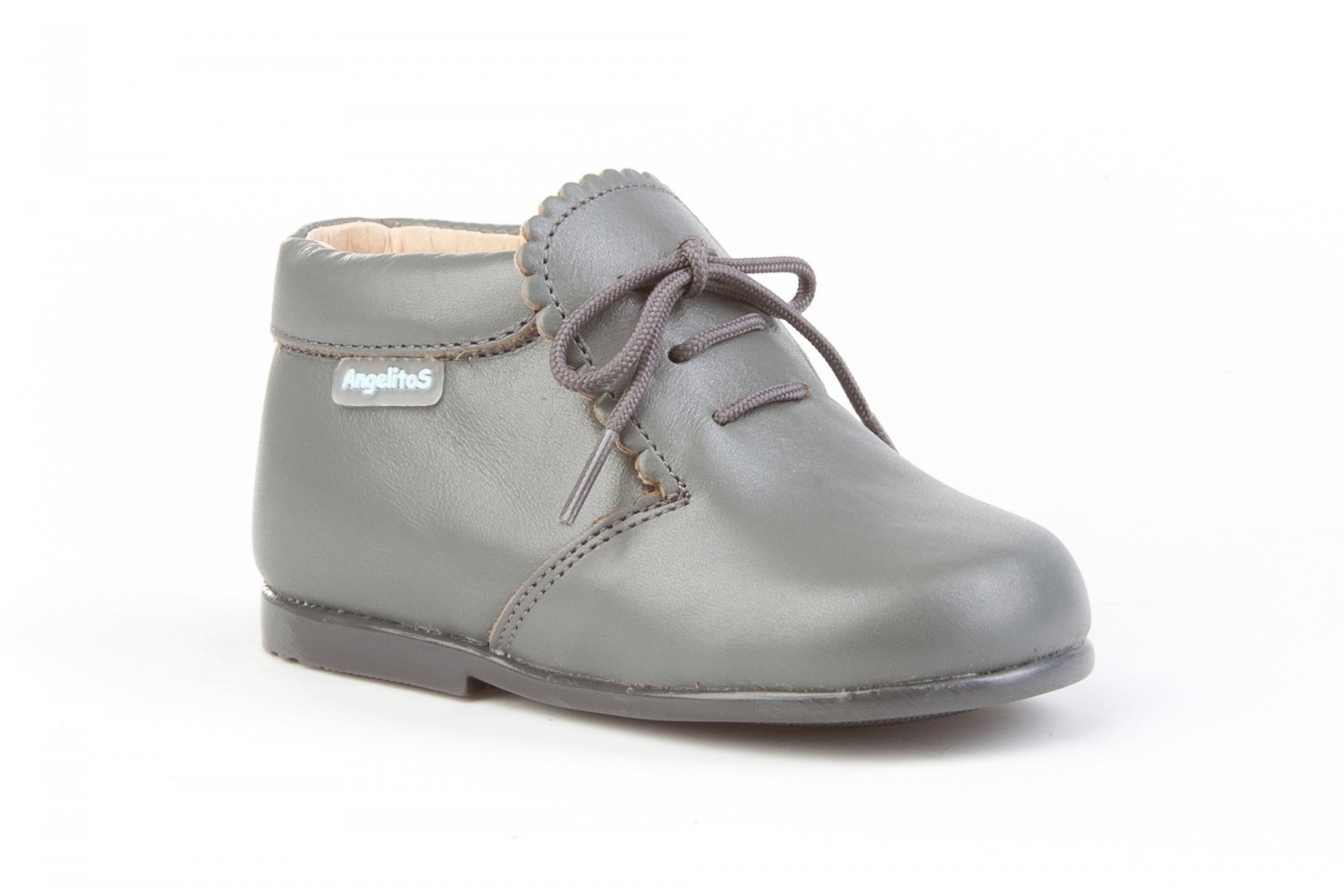 BOTITA CORDON ANGELITOS GRIS