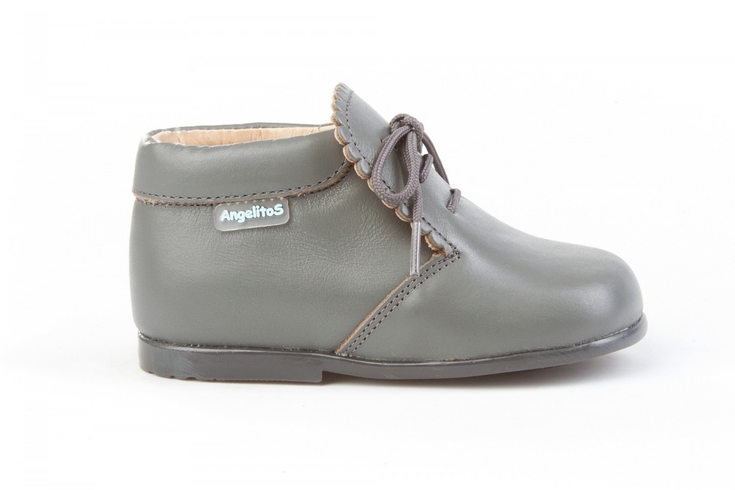 BOTITA CORDON ANGELITOS GRIS