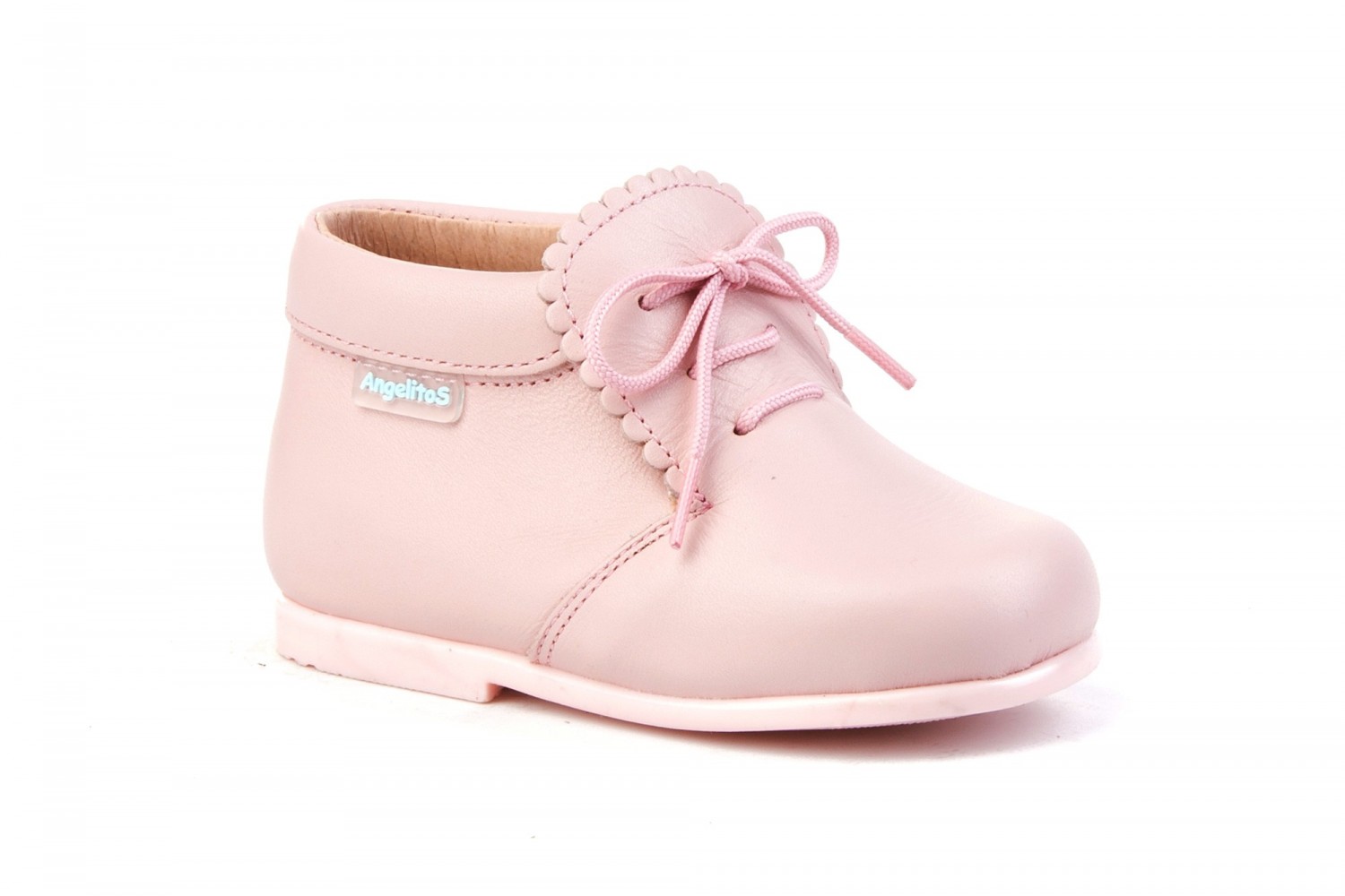 BOTITA CORDON ANGELITOS ROSA