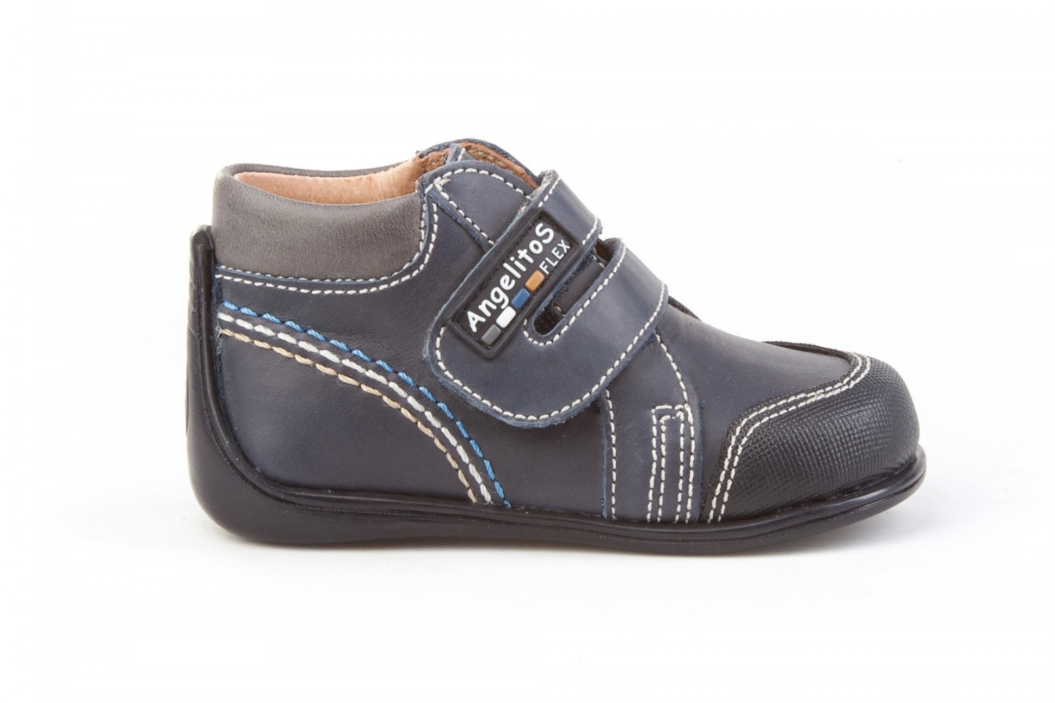 BOTITA AZUL MARINO VELCRO ANGELITOS