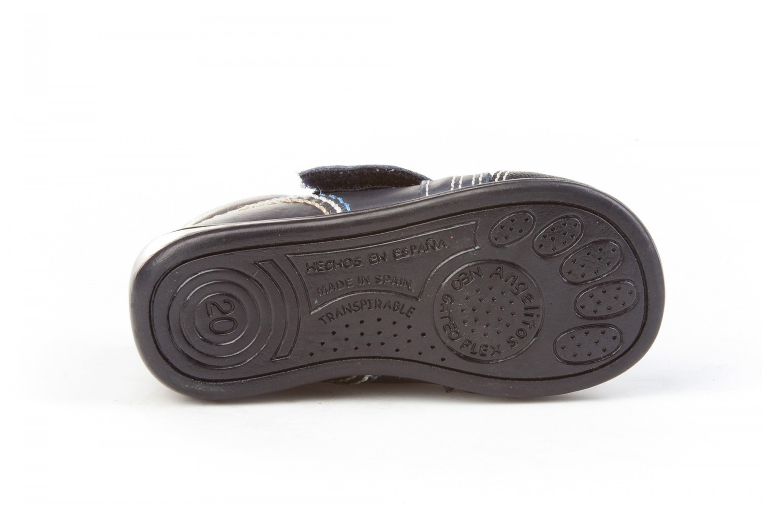 BOTITA AZUL MARINO VELCRO ANGELITOS