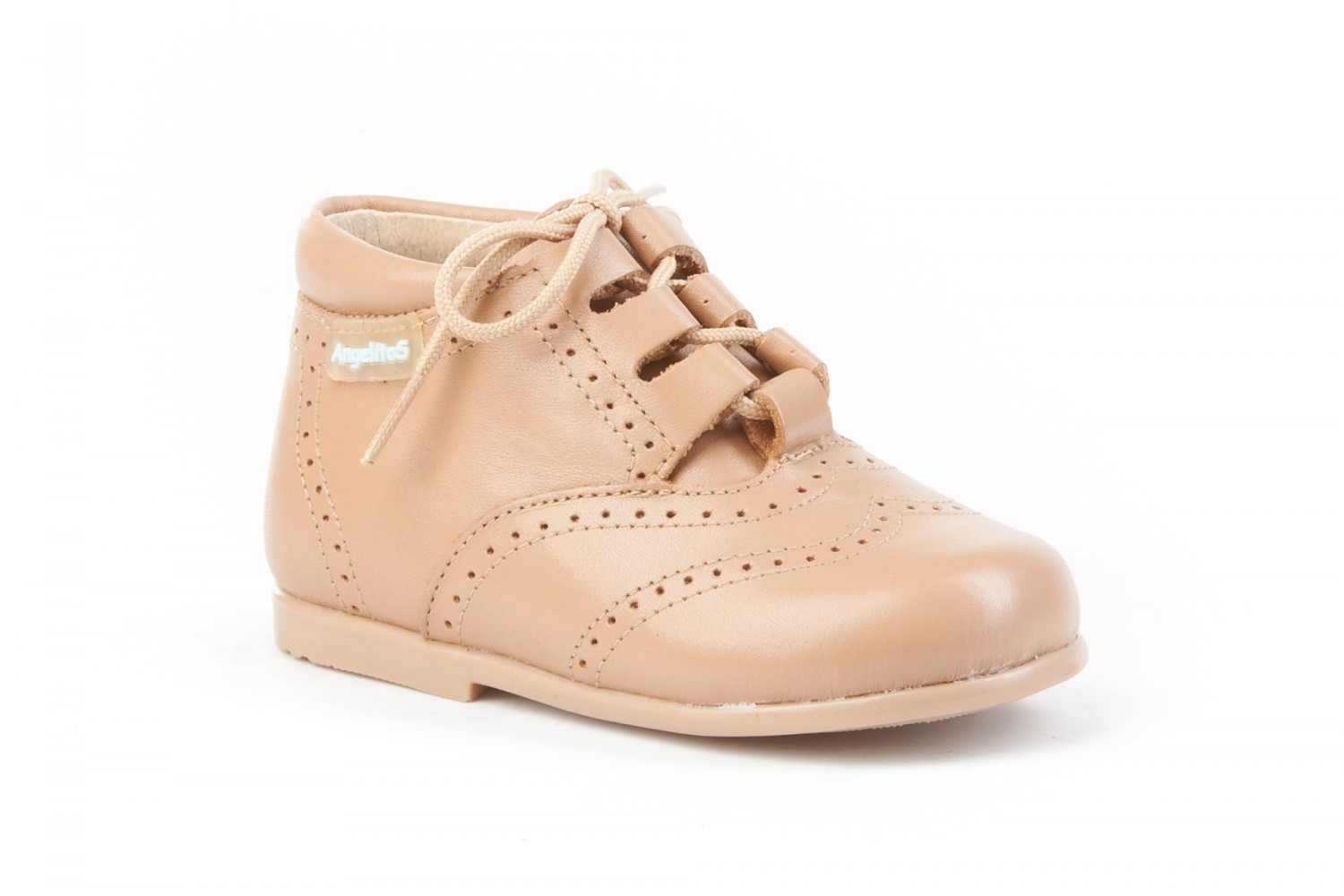 INGLESITA CAMEL BOTA CORDONES ANGELITOS