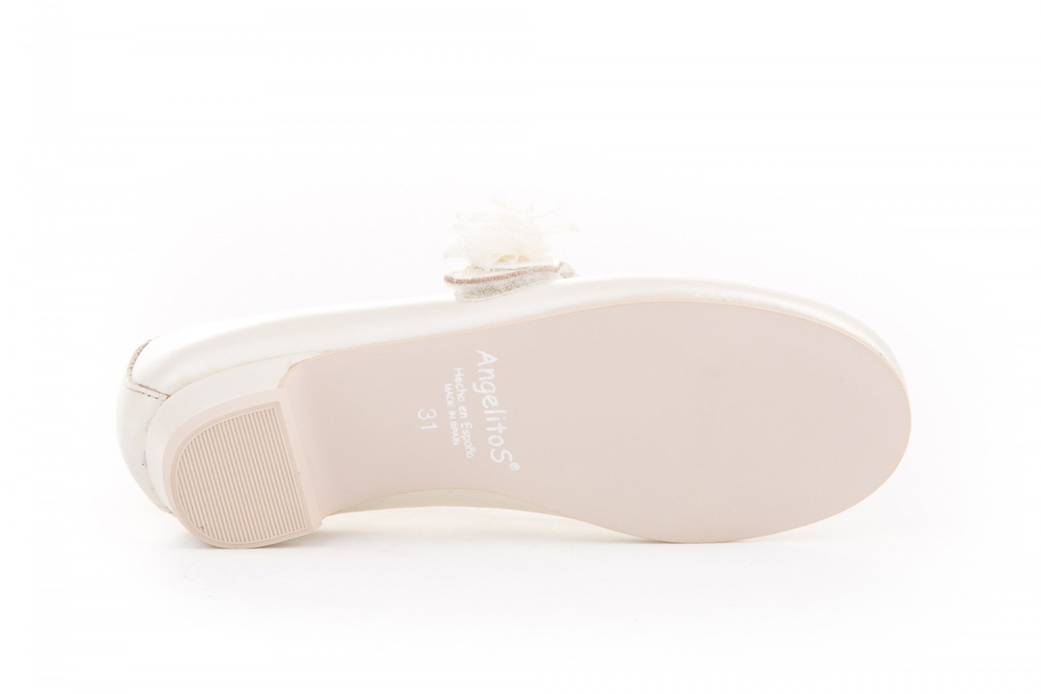 COMUNION NIÑA TACON ANGELITOS BEIGE