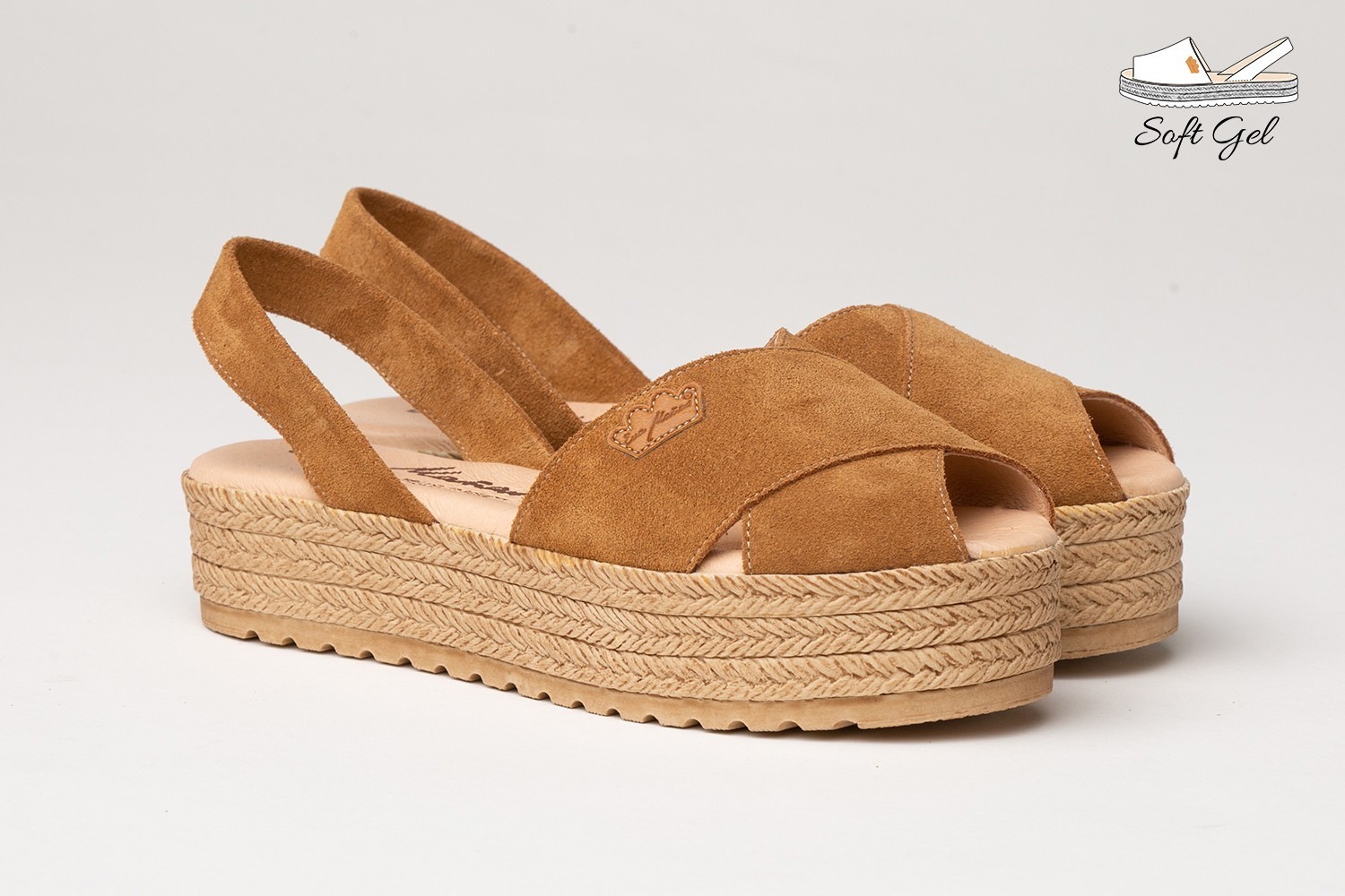 IBICENCA ANTE CRUZ EVA MAÑAS "GEL-MEMORY FOAM" CUERO