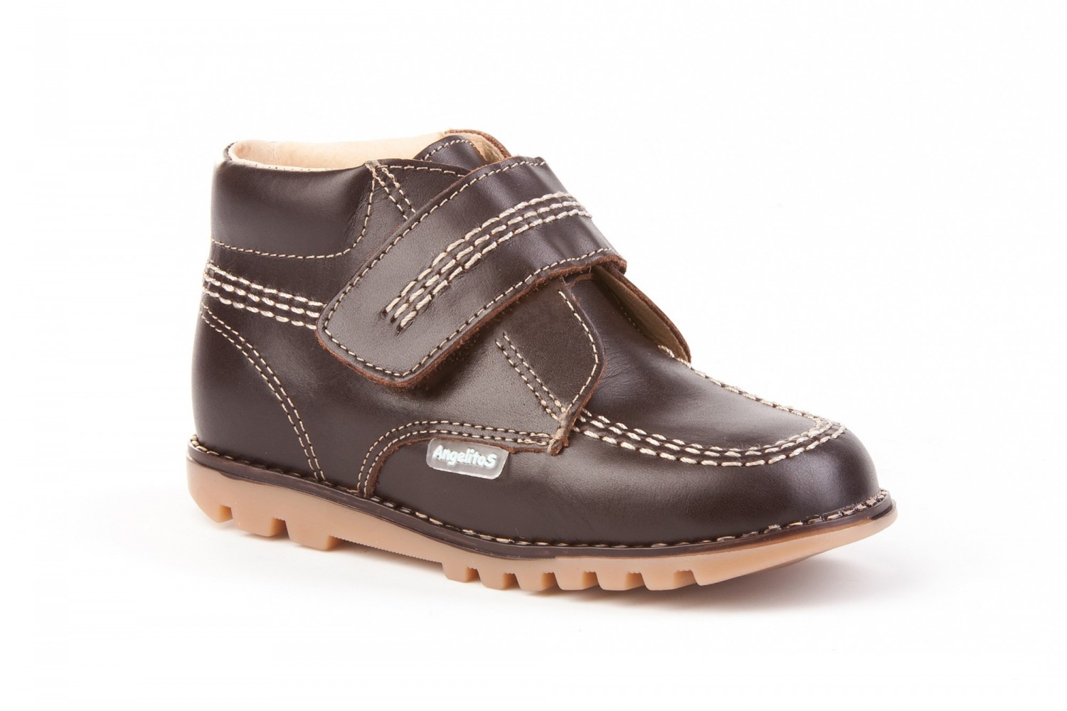 BOTA VELCRO ANGELITOS CHOCOLATE