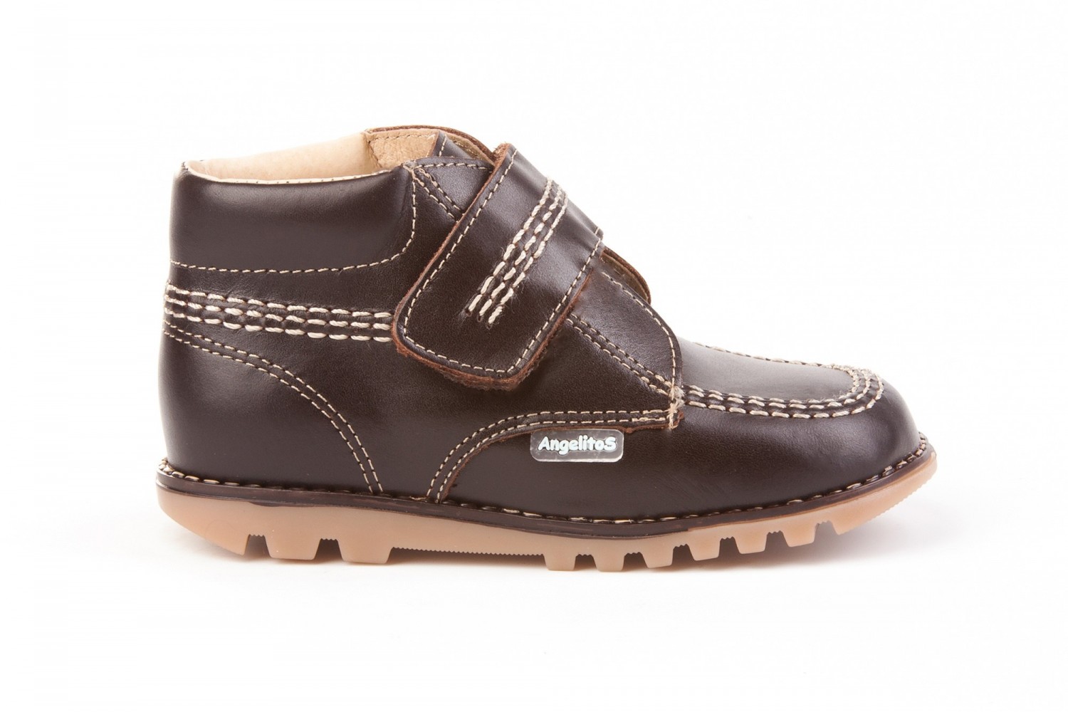 BOTA VELCRO ANGELITOS CHOCOLATE