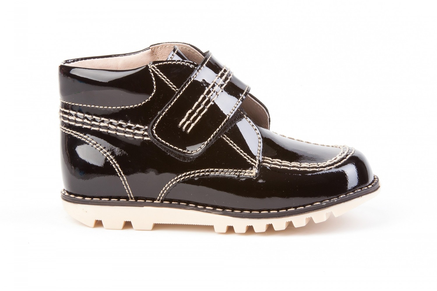 BOTA VELCRO NEGRA ANGELITOS