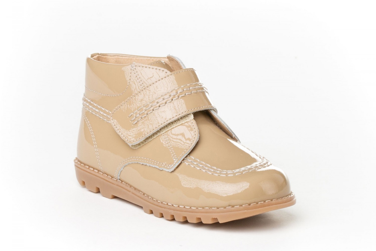 BOTA VELCRO ANGELITOS CAMEL