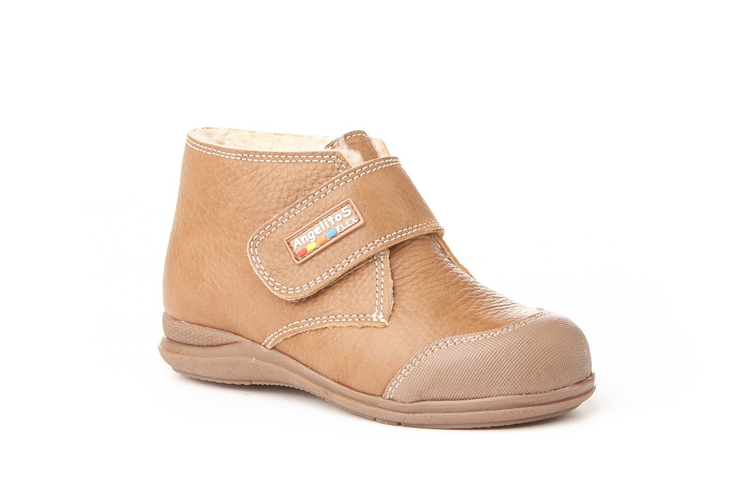 BOTA TAUPE VELCRO ANGELITOS