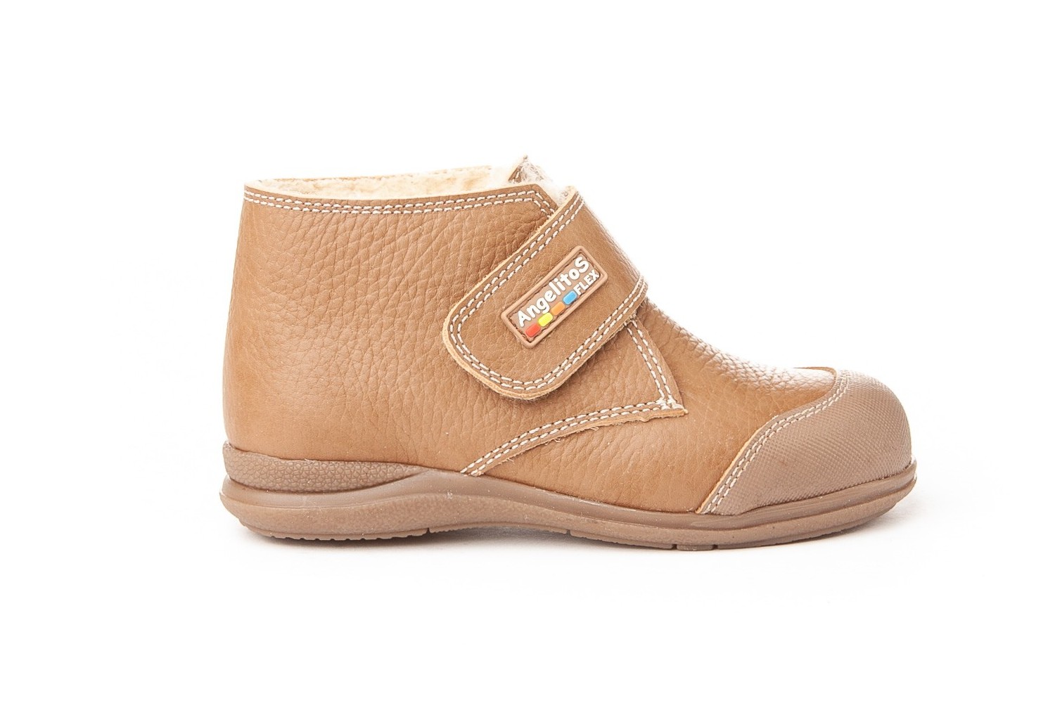 BOTA VELCRO ANGELITOS TAUPE