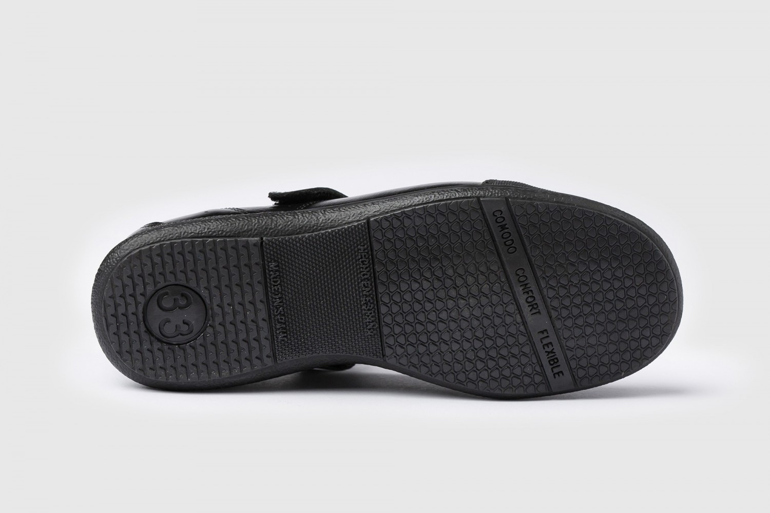 BAILARINA NEGRO COLEGIAL NAPA VELCRO