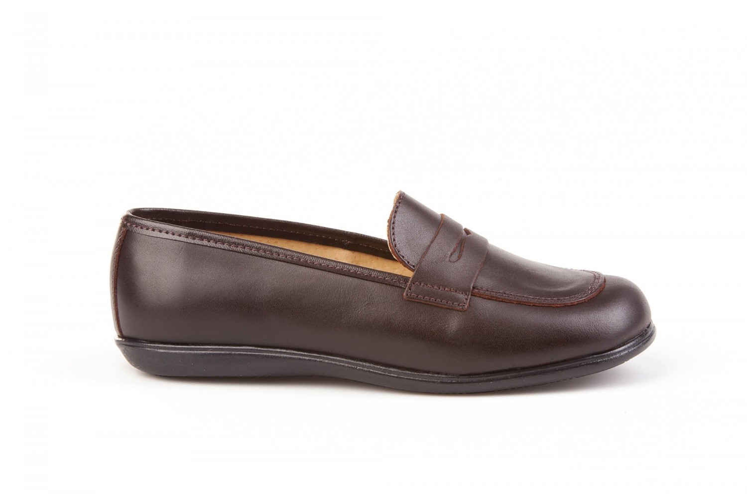 MOCASÍN MARRÓN COLEGIAL ANTIFAZ ANGELITOS
