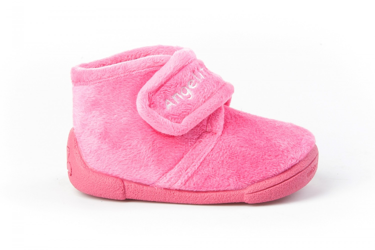 ZAPATILLA VELCRO ANGELITOS FUXIA