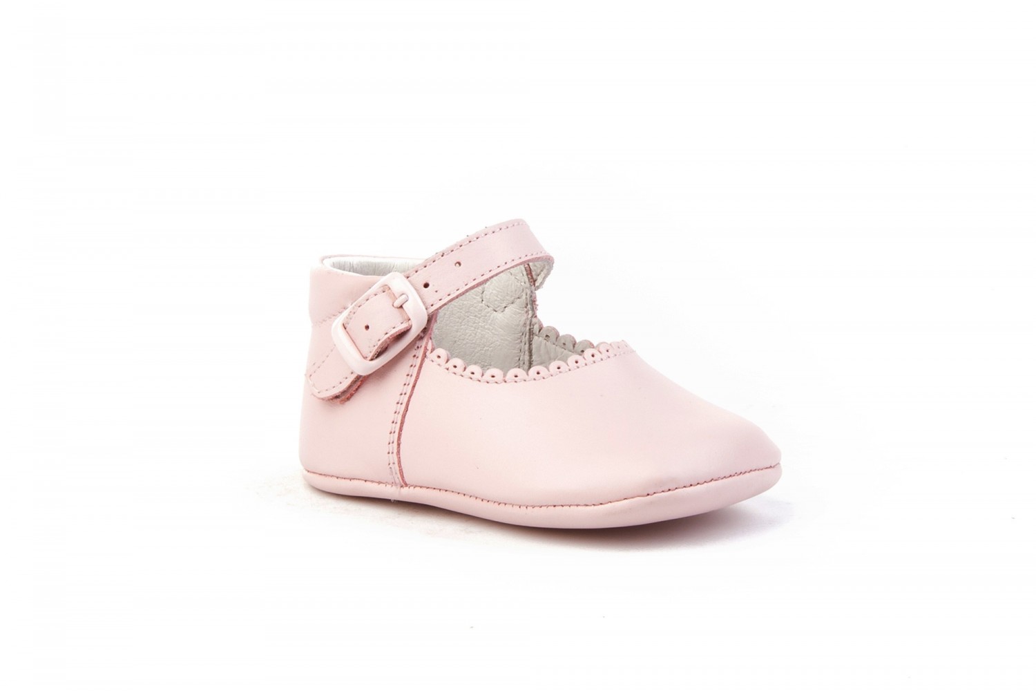 MERCEDITAS BEBE ROSA HEBILLA ANGELITOS