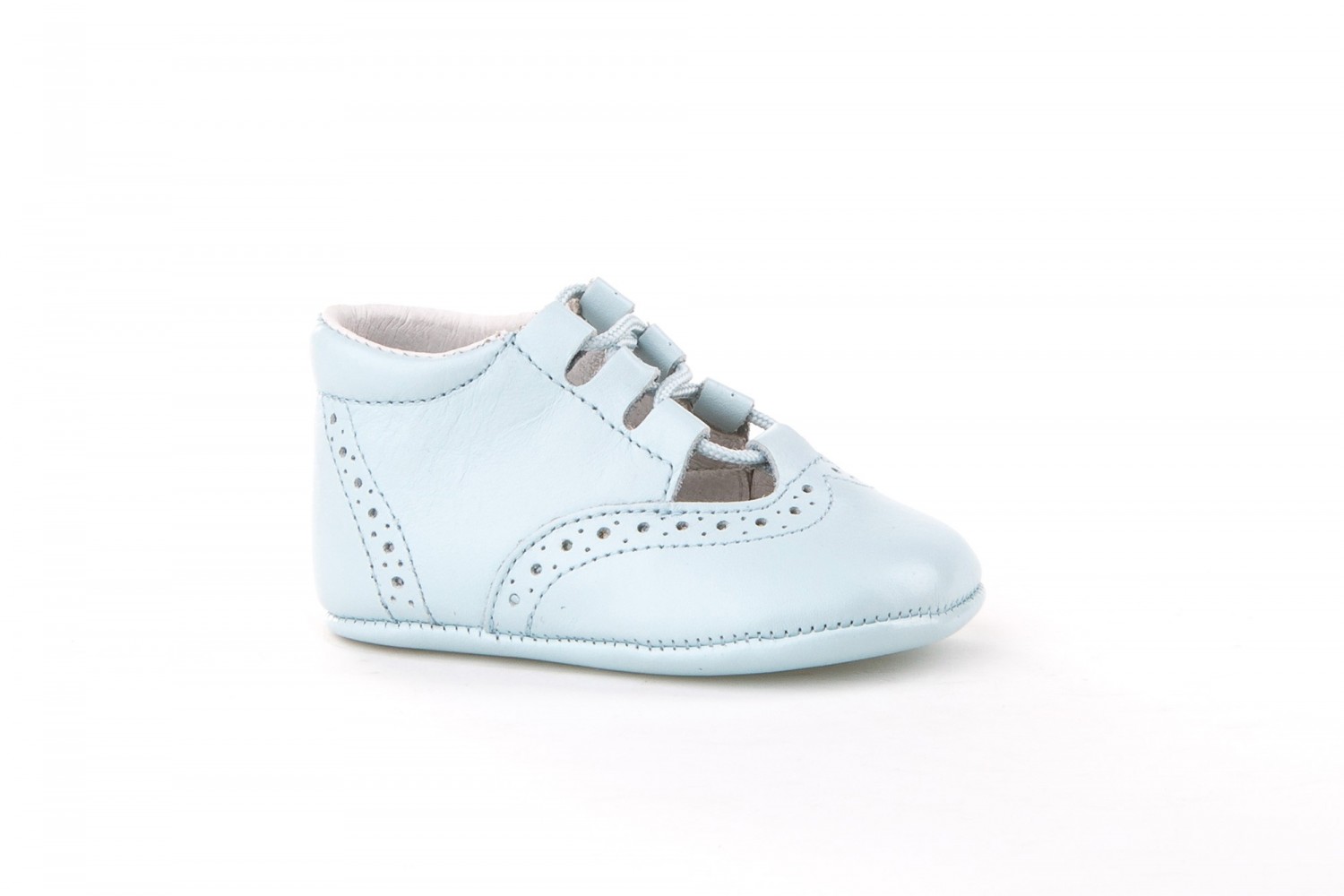 ANGELITOS INGLESITA DE BEBÉ CON CORDONES AZUL CELESTE