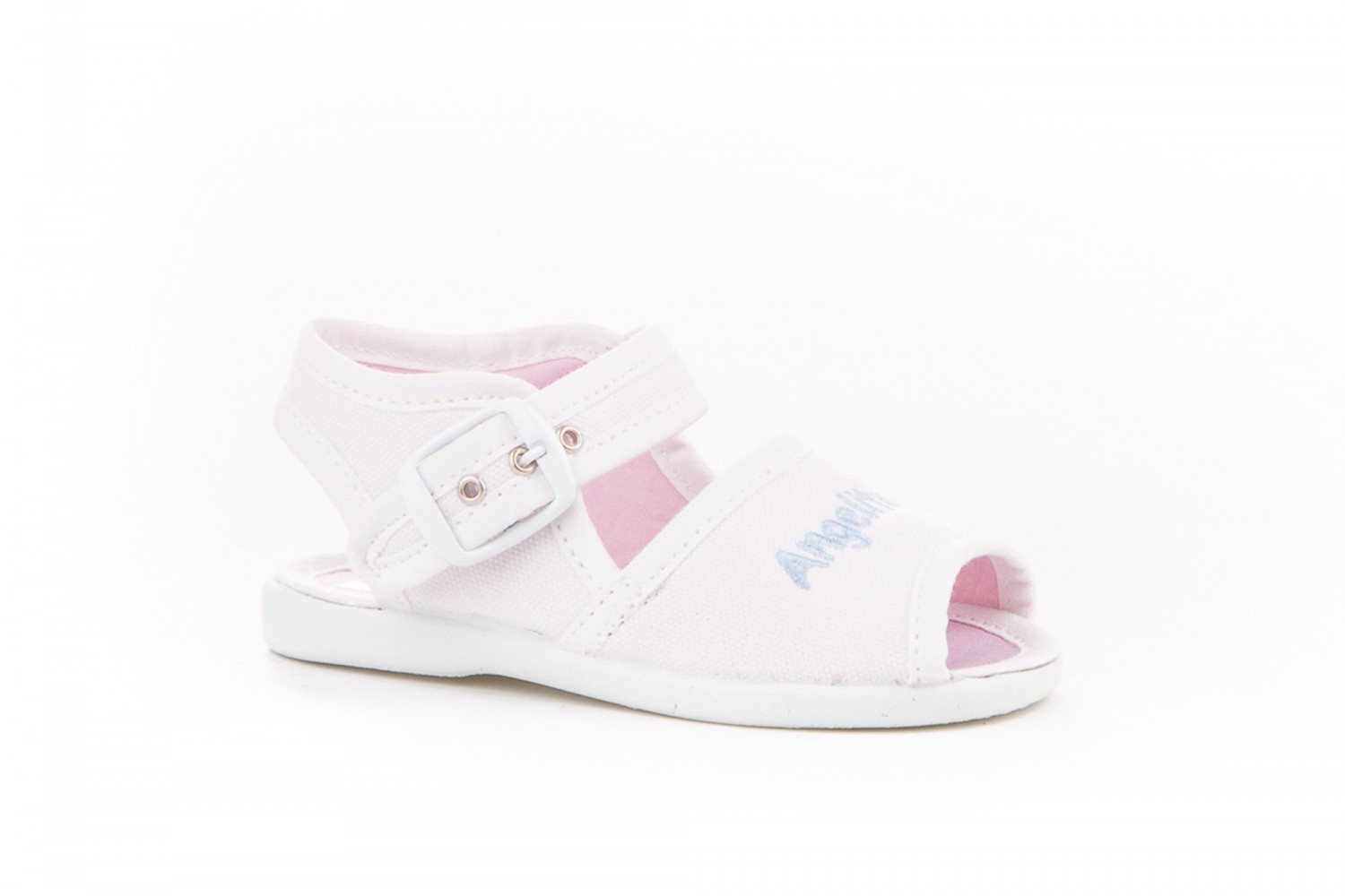 SANDALIA NIÑA BLANCAS LONA ANGELITOS