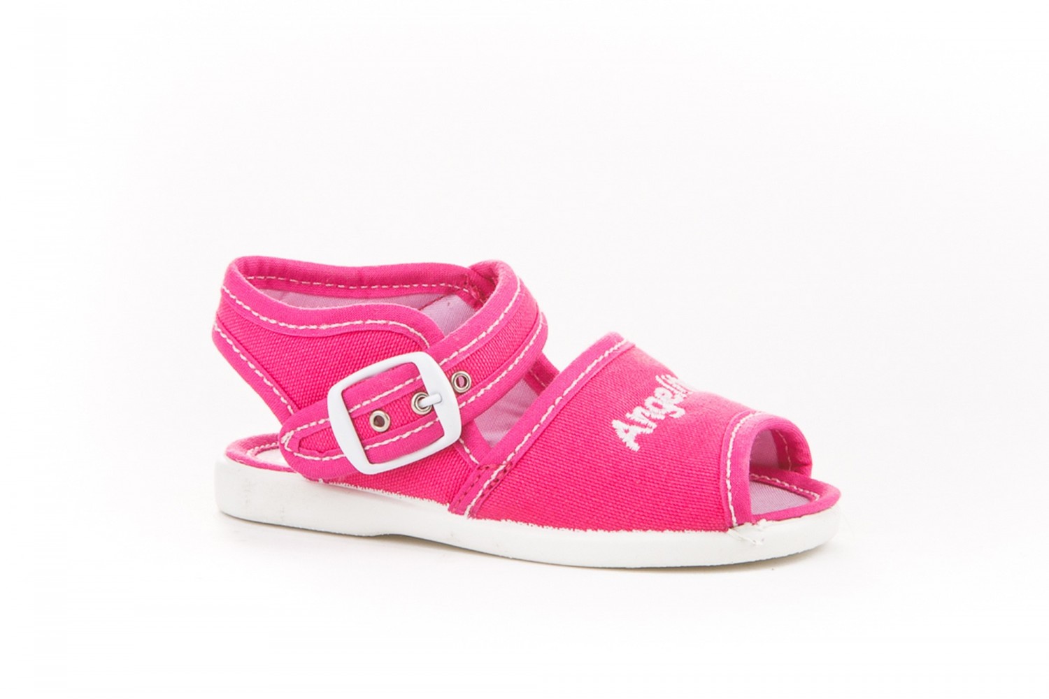 ANGELITOS SANDALIA DE NIÑA LONA FUXIA