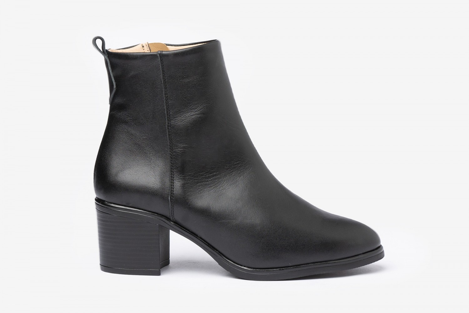 Botin Señora Liso color negro