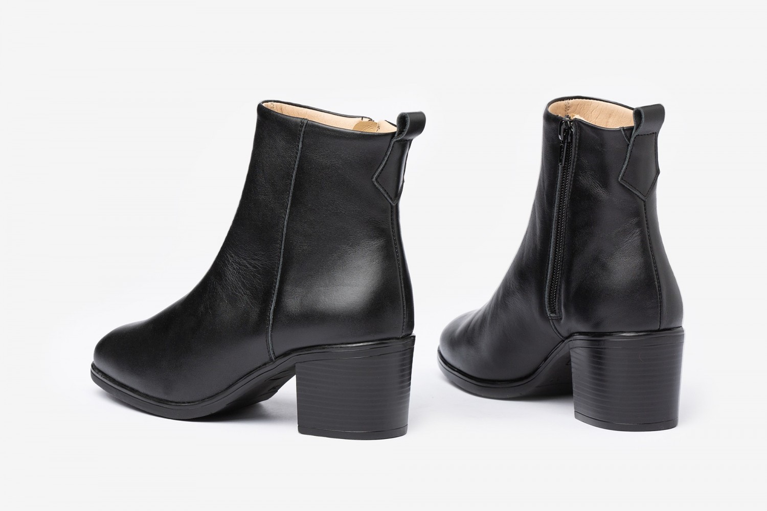Botin Señora Liso color negro