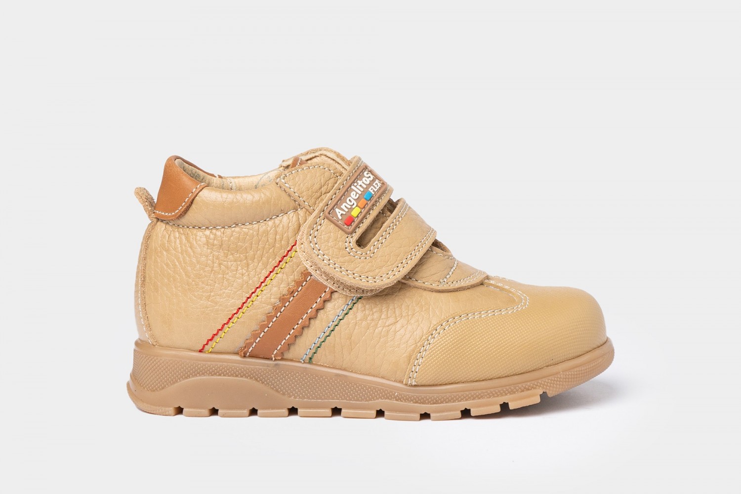BOTA VELCRO ANGELITOS CAMEL