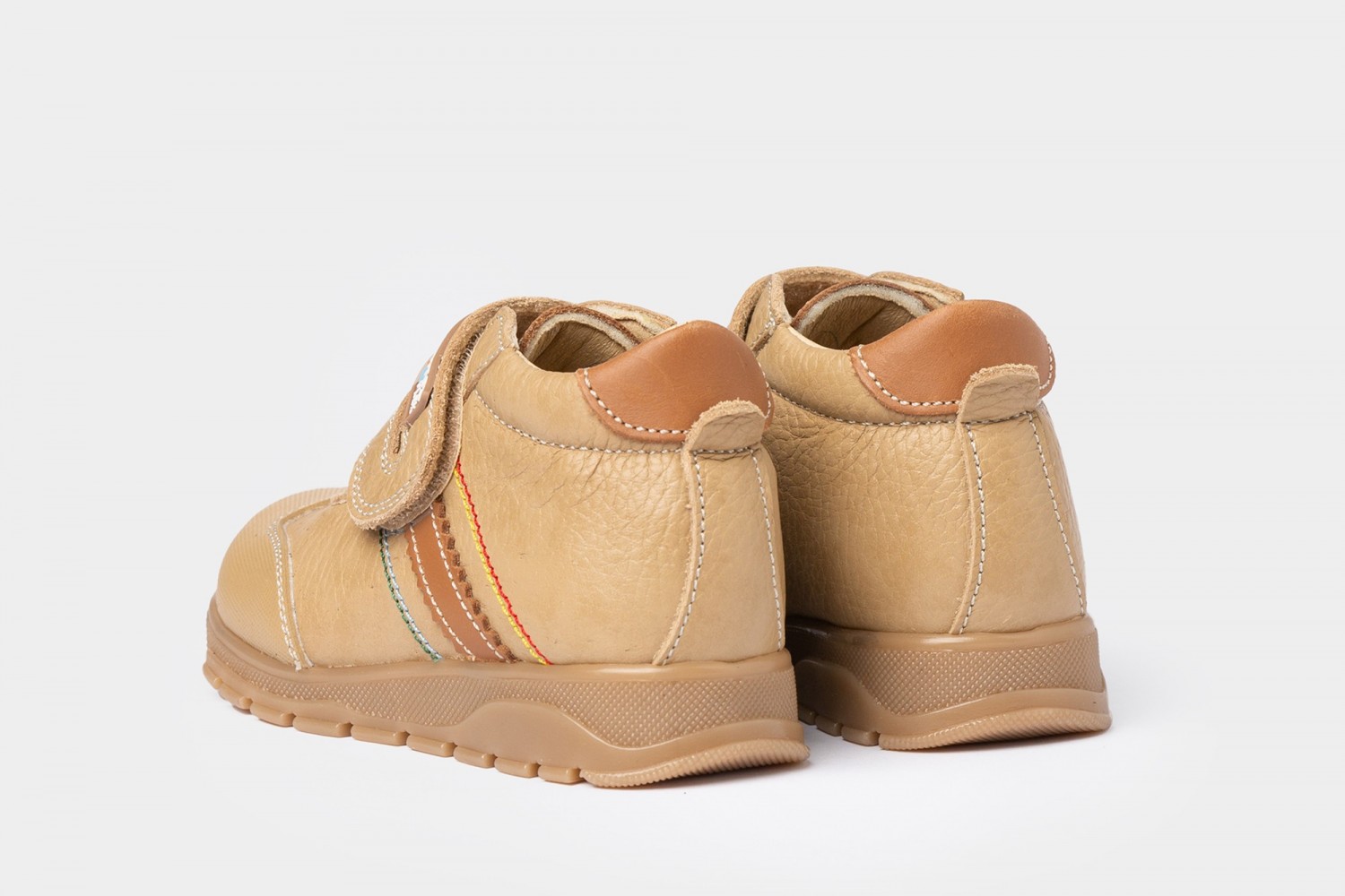 BOTA VELCRO ANGELITOS CAMEL