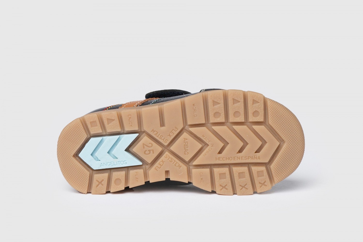 BOTA VELCRO ANGELITOS MARINO