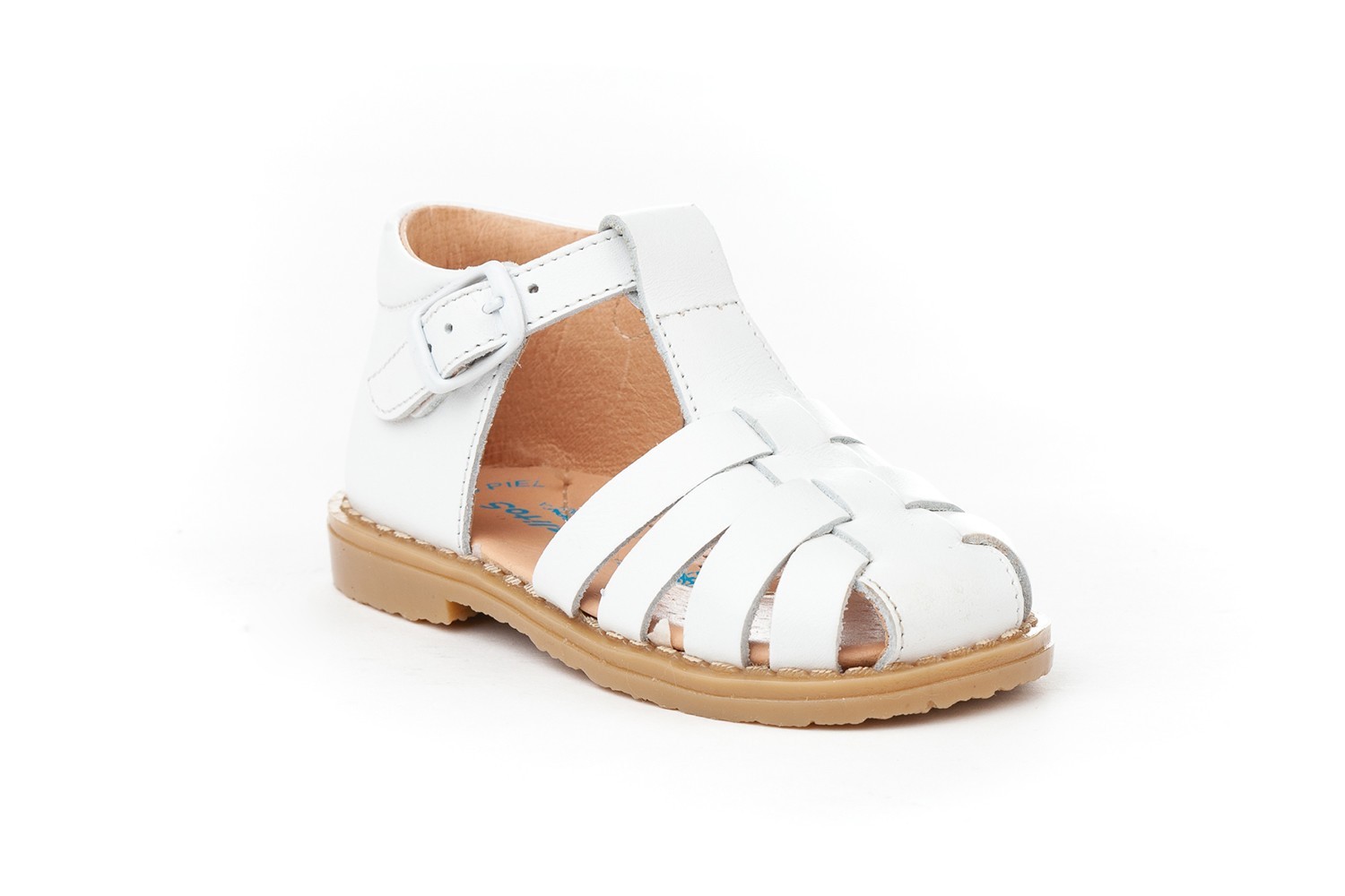 SANDALIA HEBILLA NIÑO ANGELITOS BLANCO