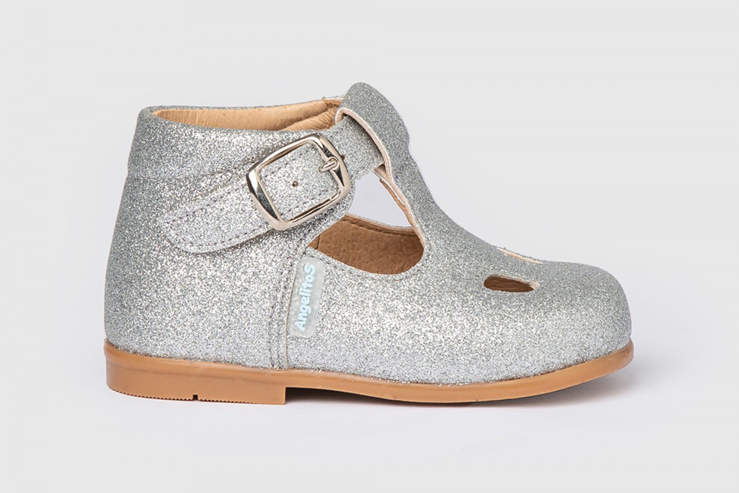 PEPITO HEBILLA MINI GLITTER ANGELITOS PLATA