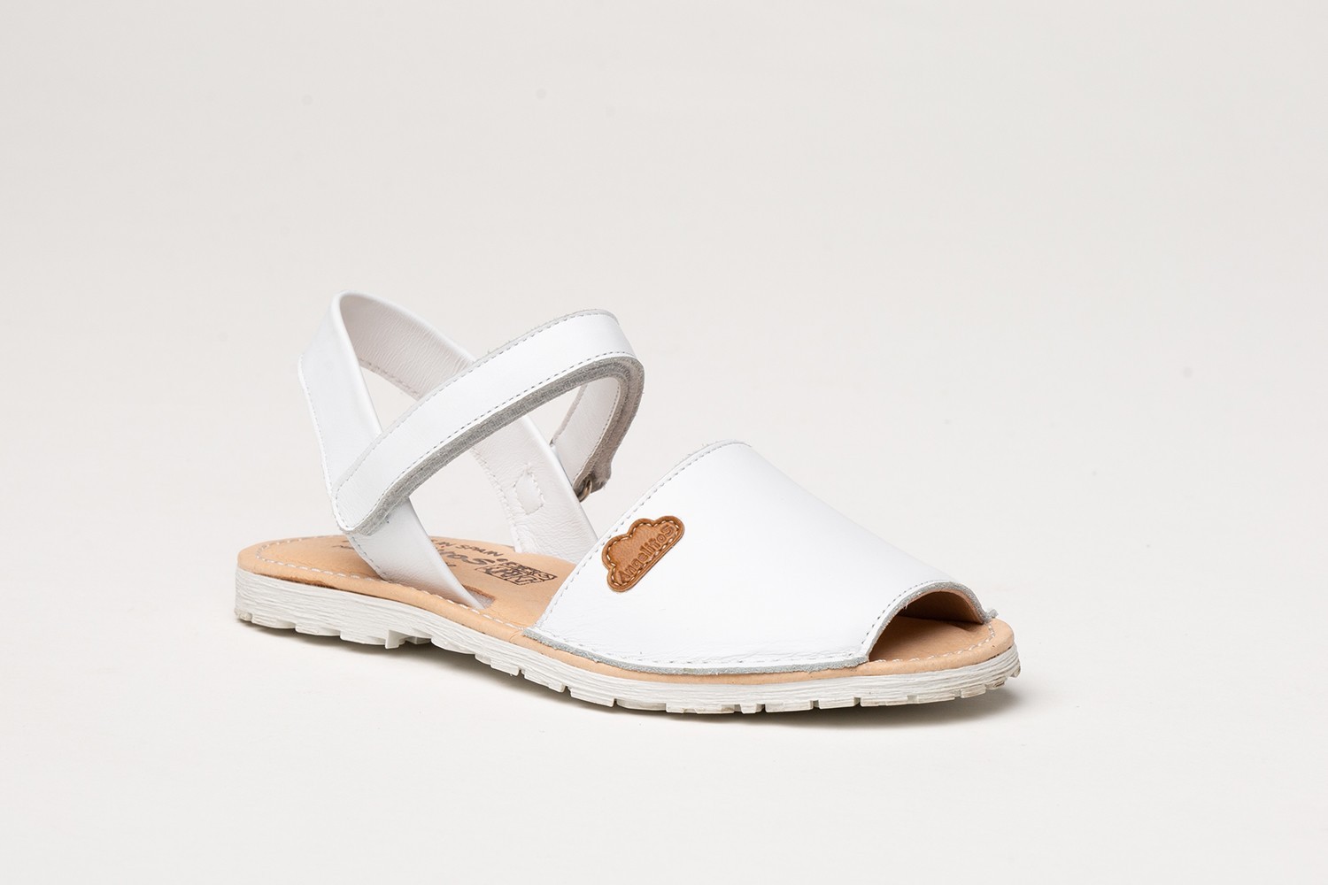MENORQUINA VELCRO NAPA ANGELITOS "GEL-MEMORY FOAM" BLANCO