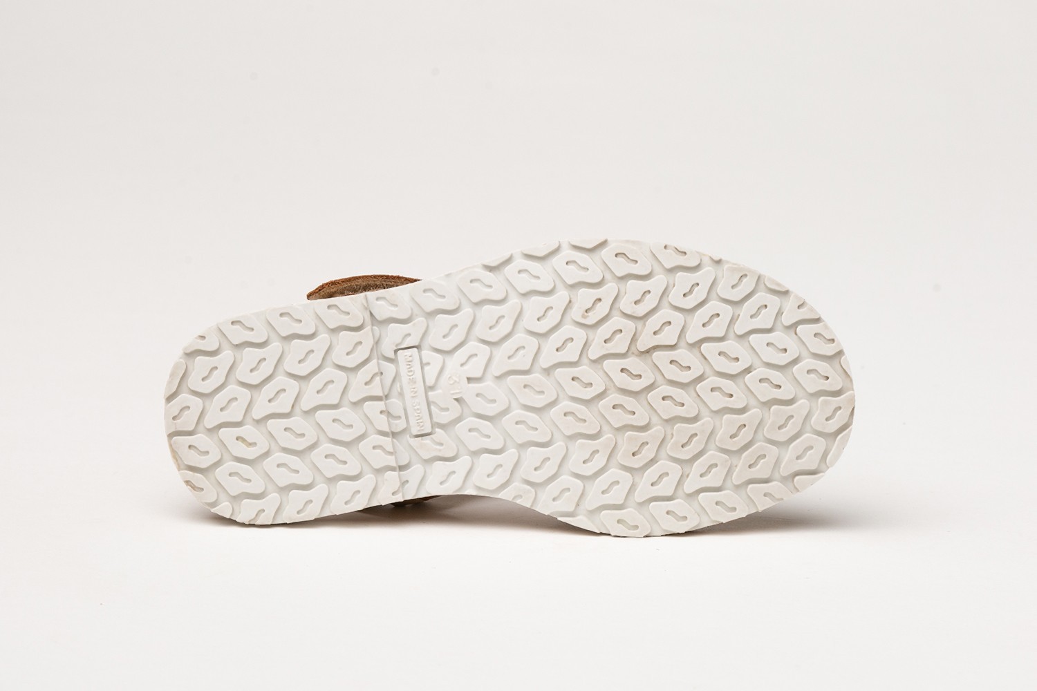 MENORQUINA VELCRO NAPA ANGELITOS "GEL-MEMORY FOAM" CAMEL