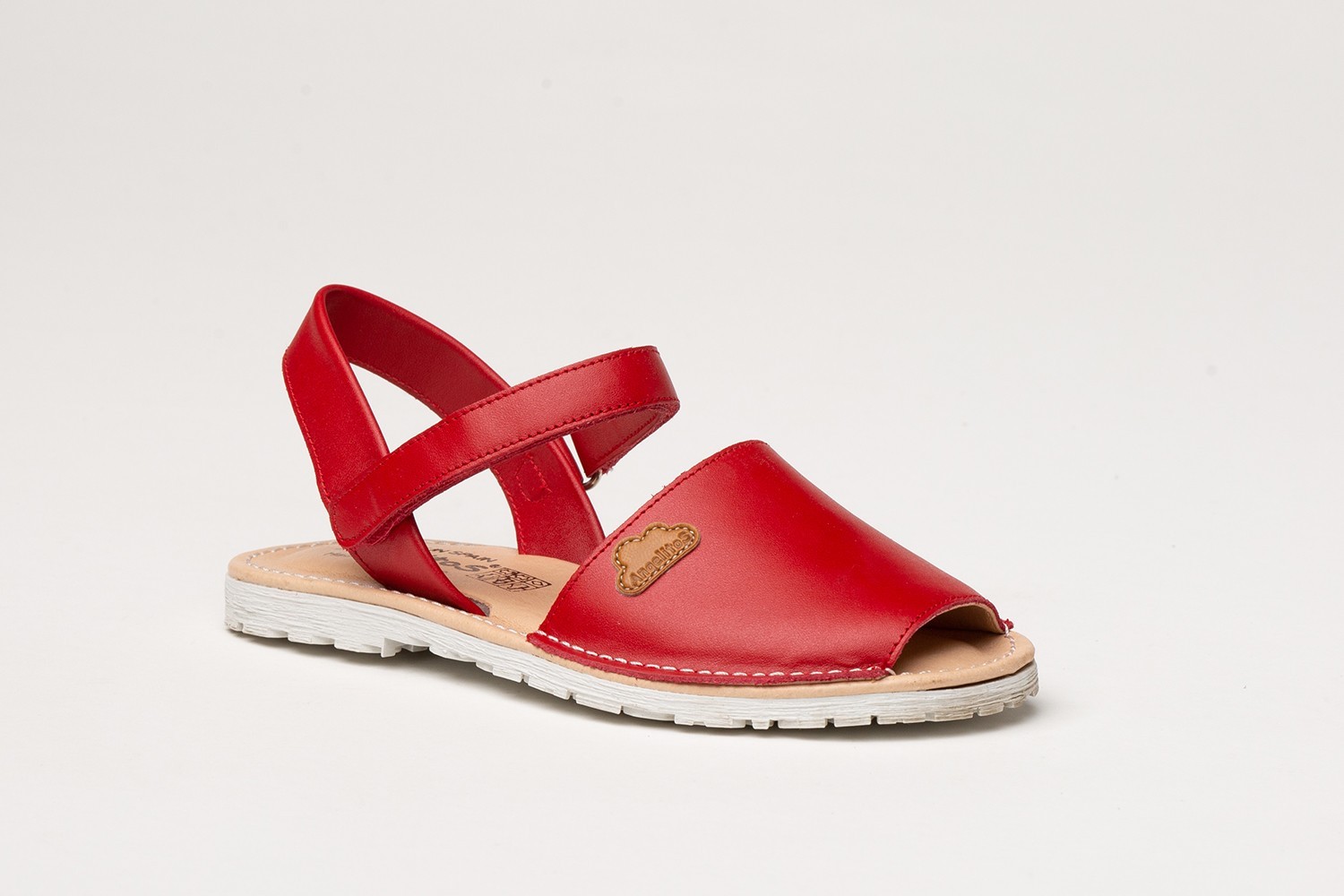 MENORQUINA VELCRO NAPA ANGELITOS "GEL-MEMORY FOAM" ROJO