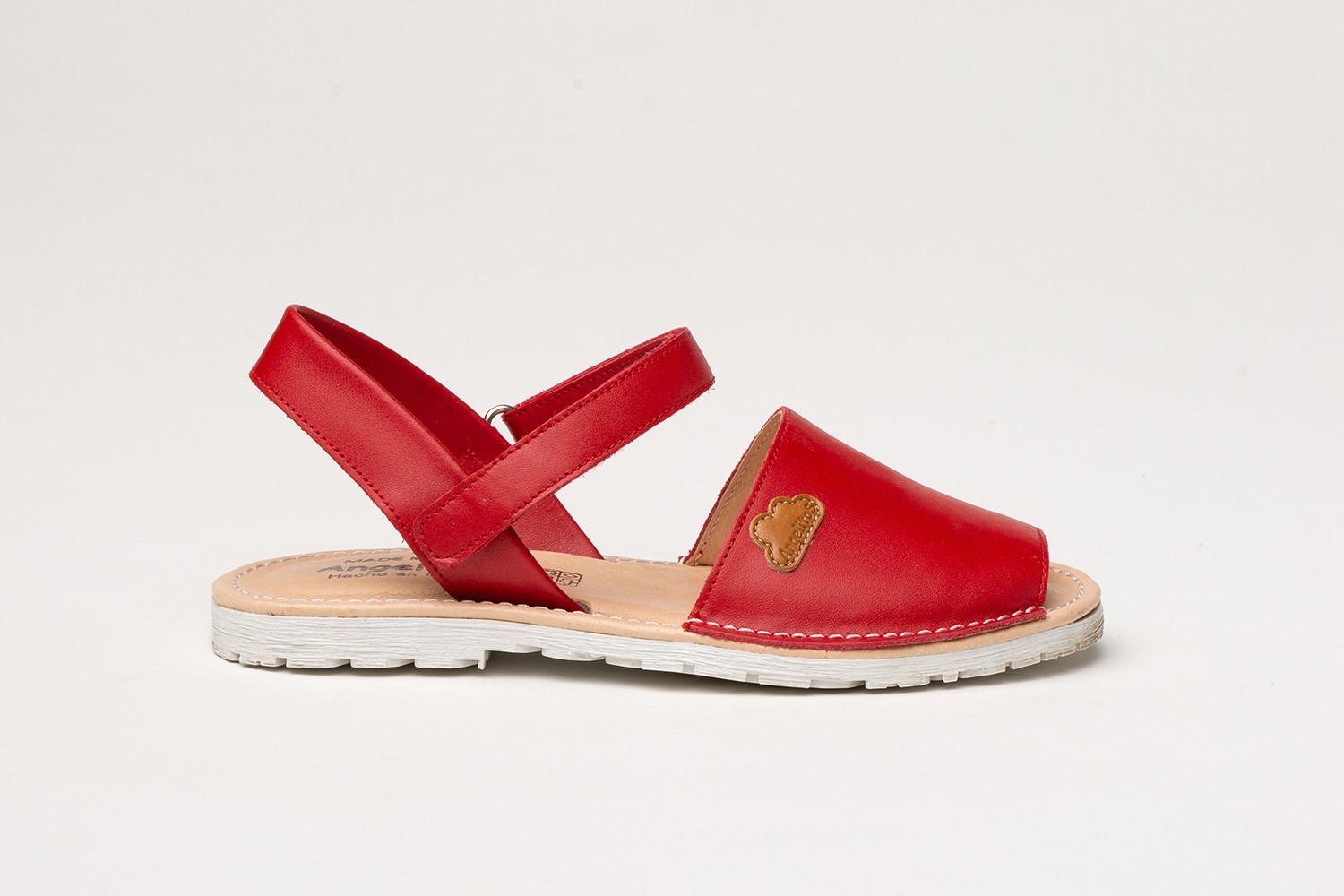 MENORQUINA VELCRO NAPA ANGELITOS "GEL-MEMORY FOAM" ROJO