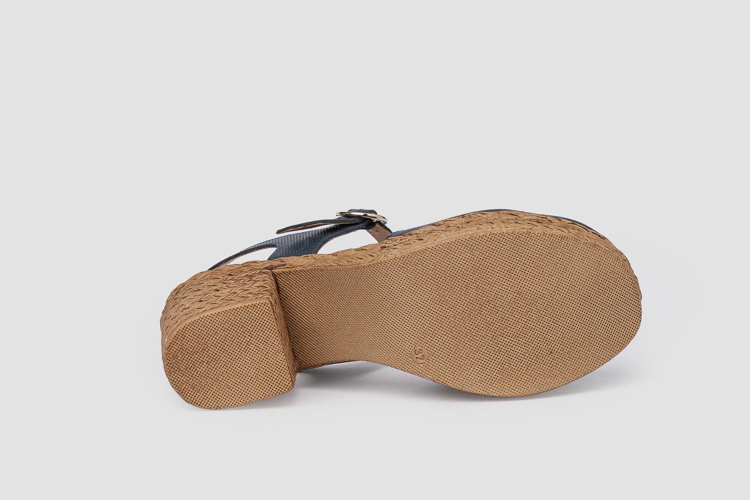 SANDALIAS AZUL OCÉANO CONFORT MINI TRENZA EVA MAÑAS "GEL-MEMORY FOAM"