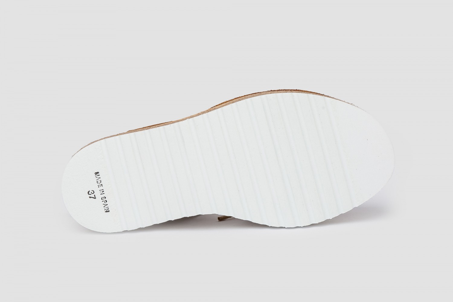 MENORQUINAS AVARCAS CUERO MINI TRENZA EVA MAÑAS "GEL-MEMORY FOAM"