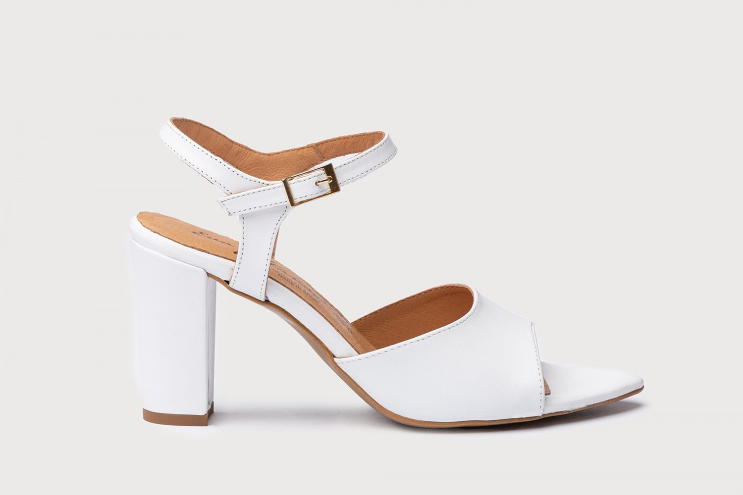 SANDALIAS BLANCAS PULSERA NAPA EVA MAÑAS 7.5 CM "GEL-MEMORY FOAM"