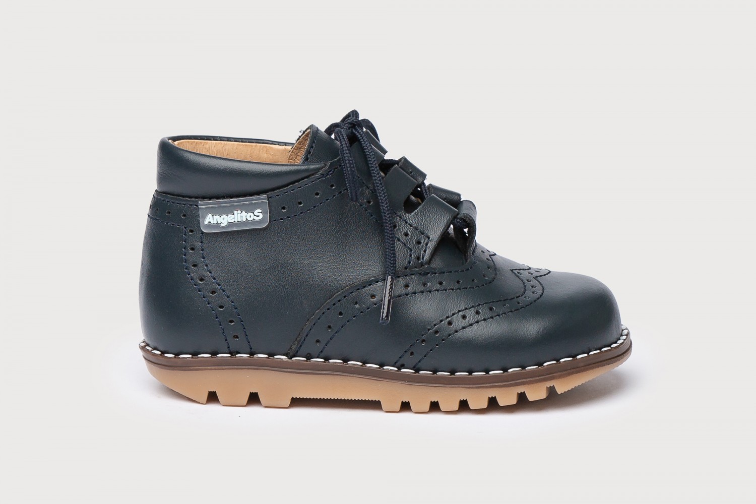 INGLESITA MARINO BOTA NAPA CORDONES ANGELITOS