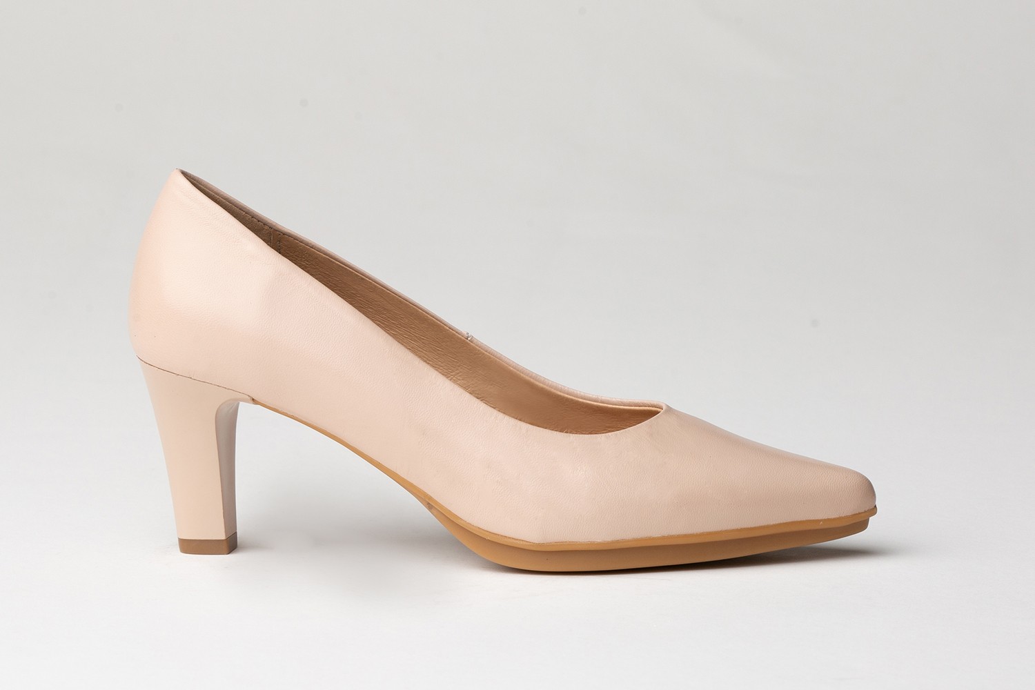 ZAPATO SALÓN NUDE NAPA EVA MAÑAS 6.5 CM "GEL-MEMORY FOAM"