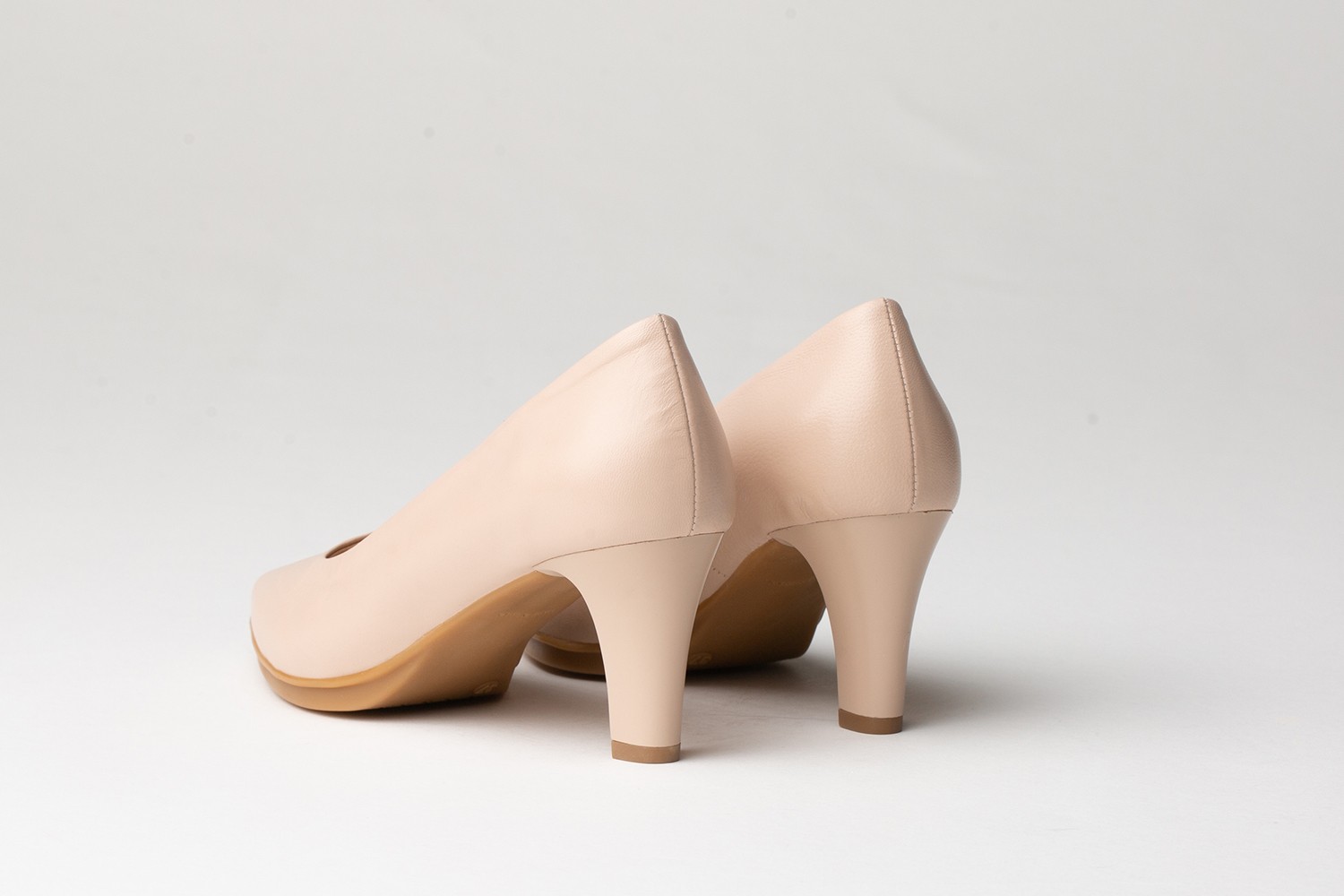 ZAPATO SALÓN NUDE NAPA EVA MAÑAS 6.5 CM "GEL-MEMORY FOAM"