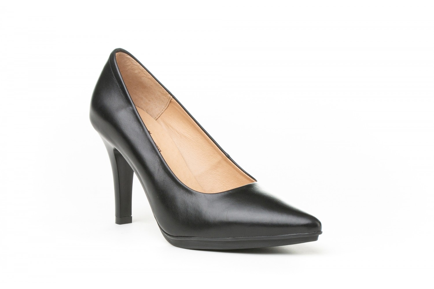 ZAPATO SALÓN NEGRO NAPA EVA MAÑAS 8.5 CM "GEL-MEMORY FOAM"