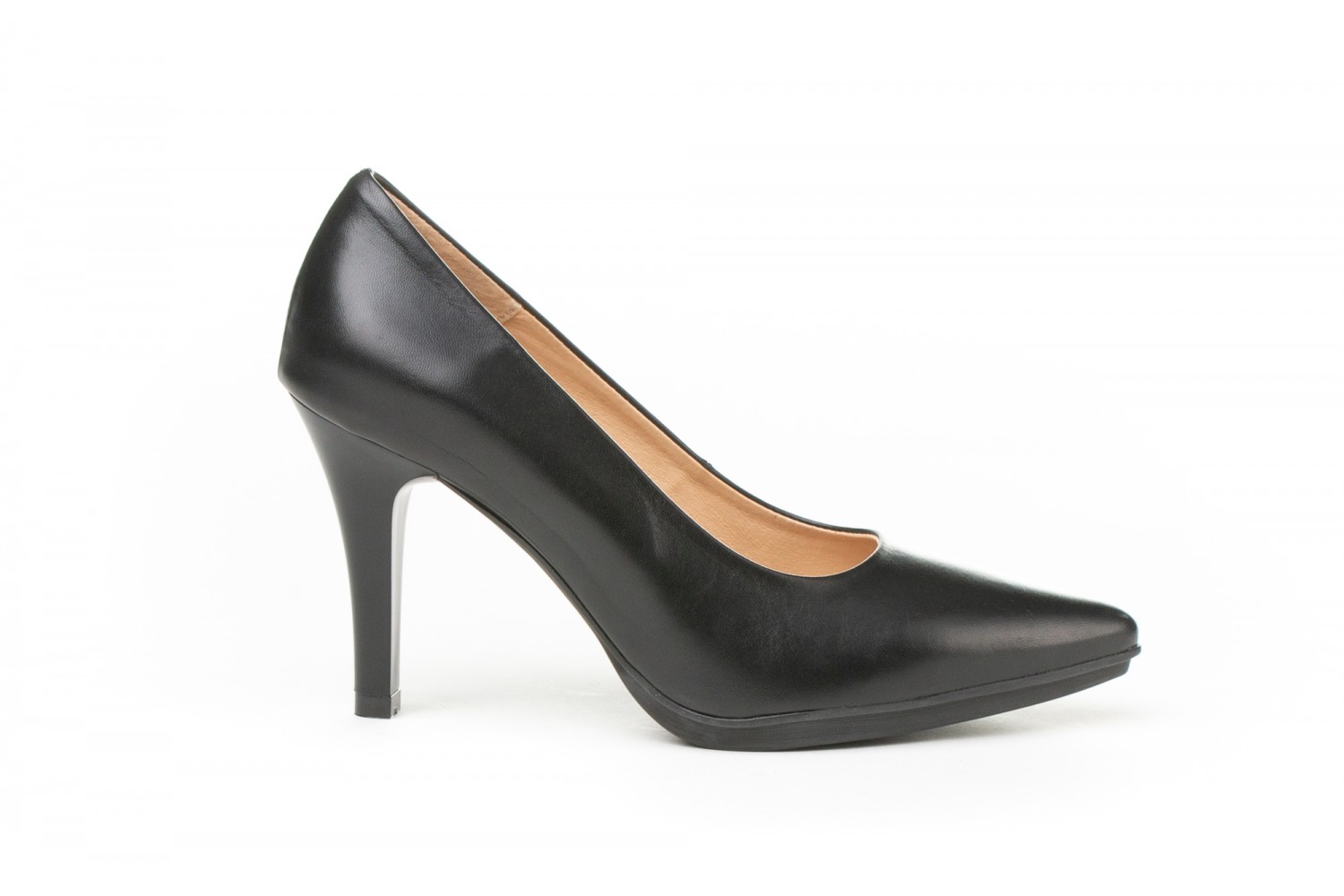 ZAPATO SALÓN NEGRO NAPA EVA MAÑAS 8.5 CM "GEL-MEMORY FOAM"