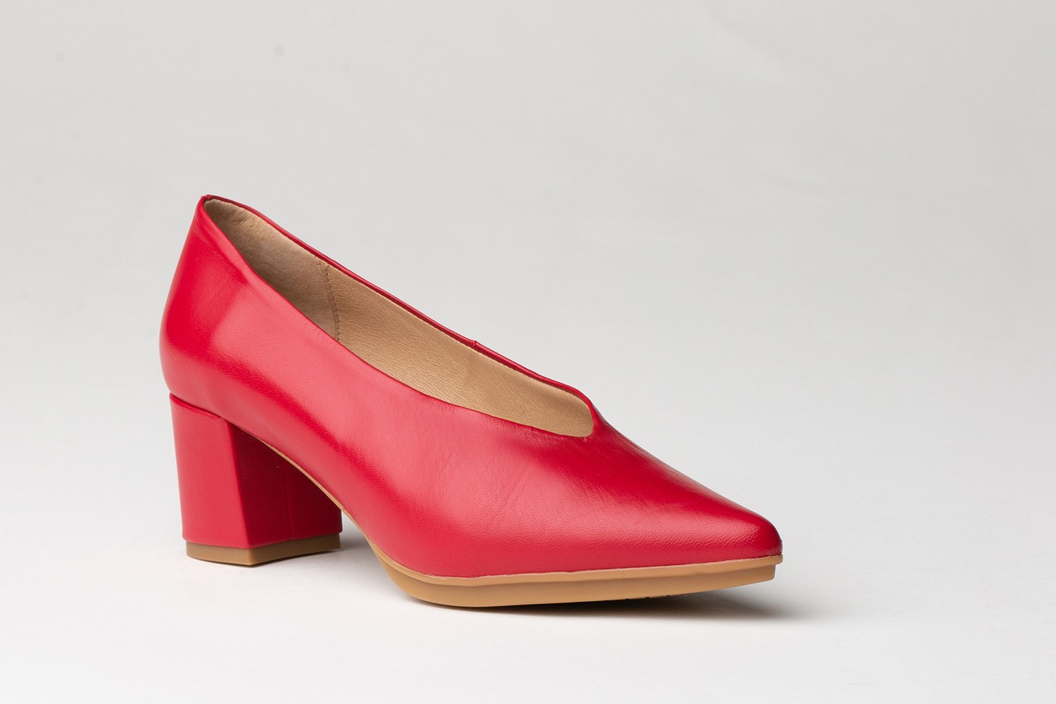 ZAPATO SALÓN ROJO V-SHAPED EVA MAÑAS 5.5 CM "GEL-MEMORY FOAM"