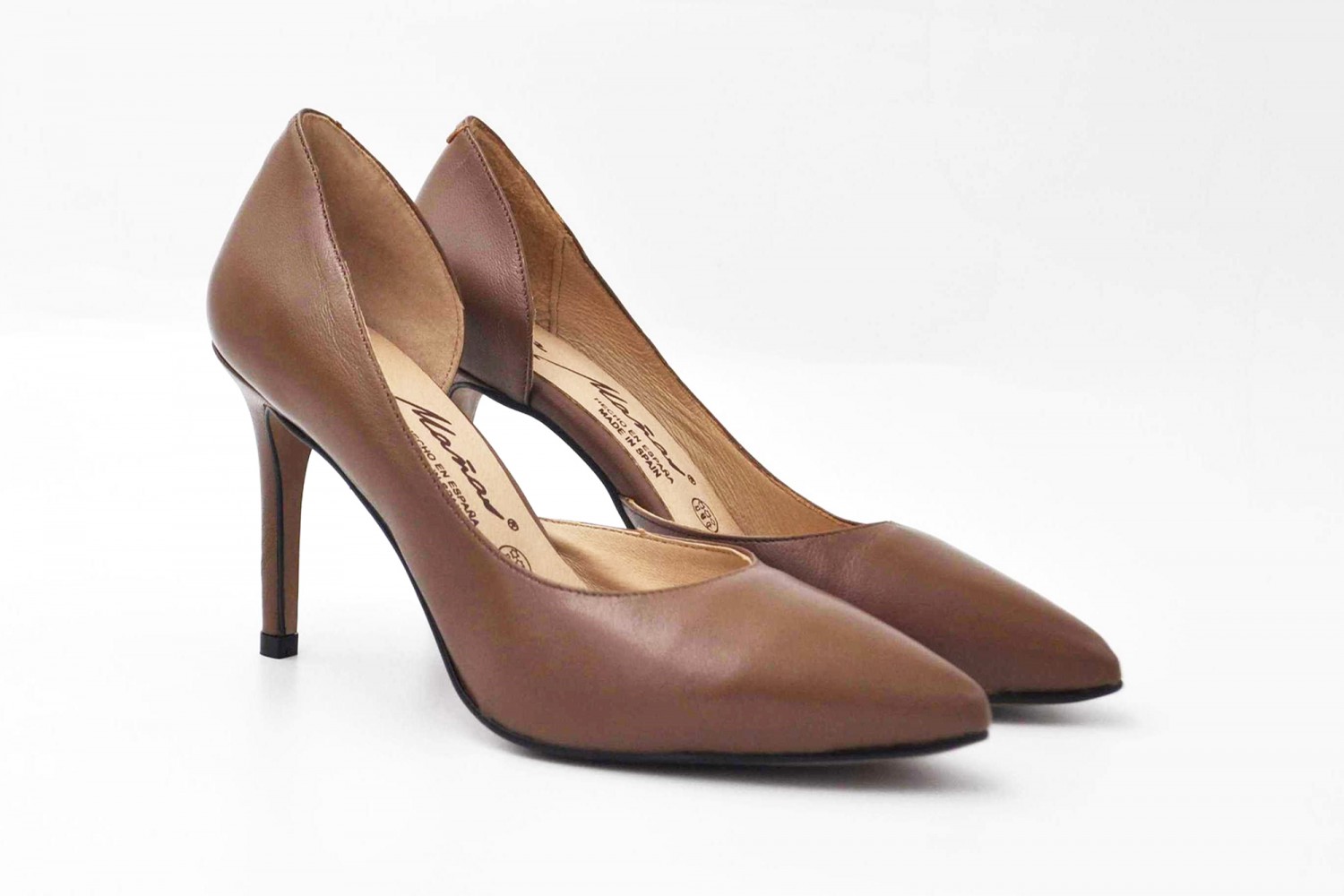 ZAPATO SALÓN VISÓN MODELO D'ORSAY NAPA EVA MAÑAS 9.5 CM "GEL-MEMORY FOAM"