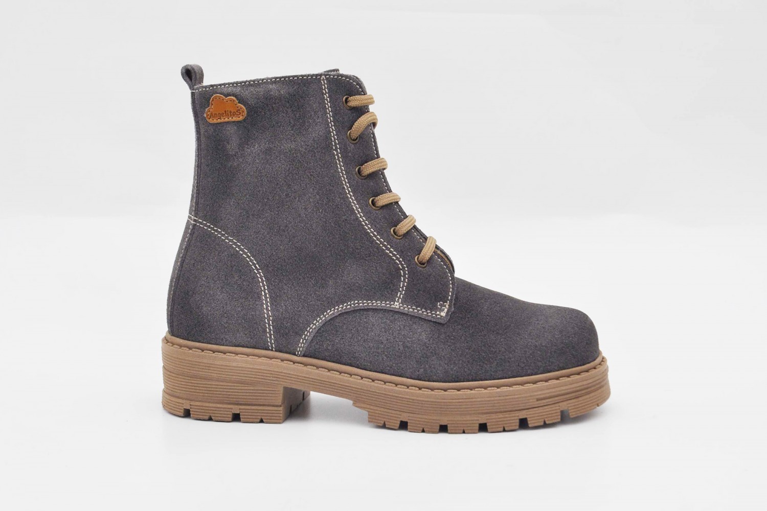 BOTA MILITAR ANTE AFELPADO ANGELITOS 4 CM "TEX-NATURE GEL-MEMORY"