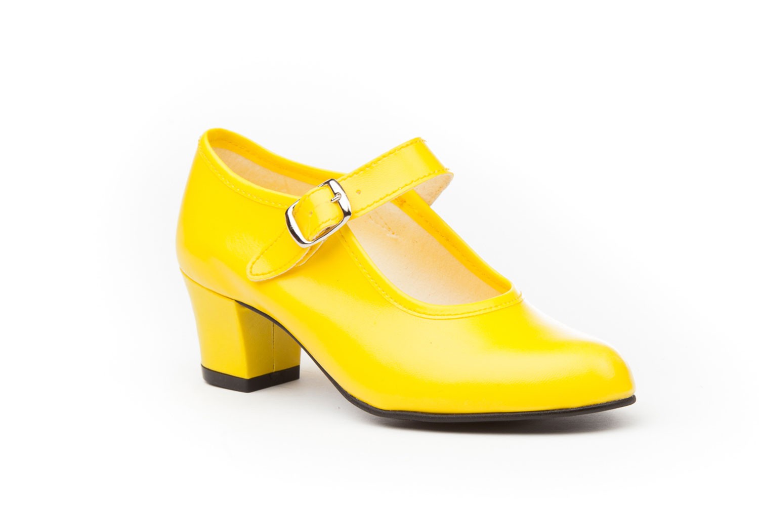 ZAPATO FLAMENCA AMARILLO ANGELITOS