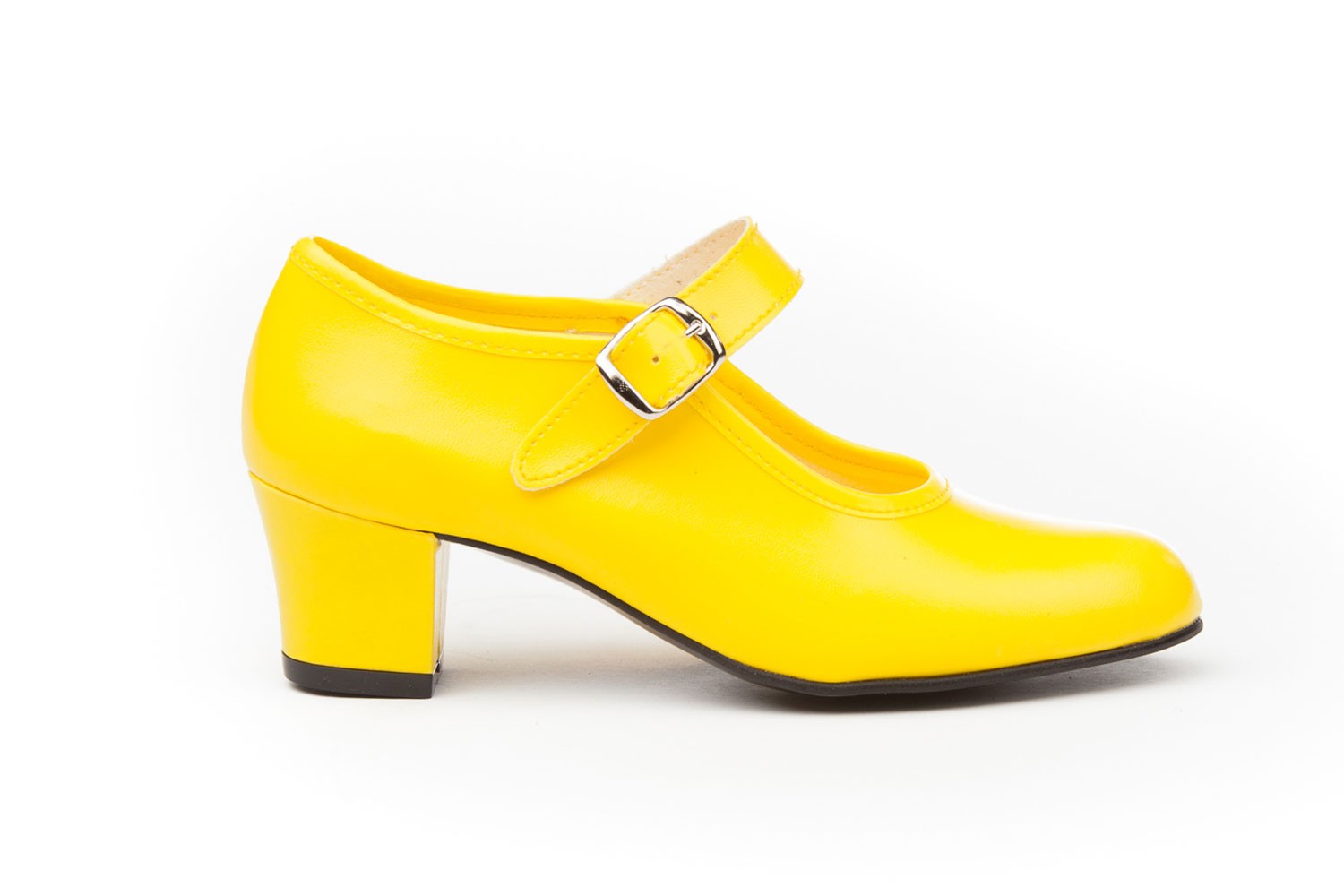 ZAPATO FLAMENCA AMARILLO ANGELITOS