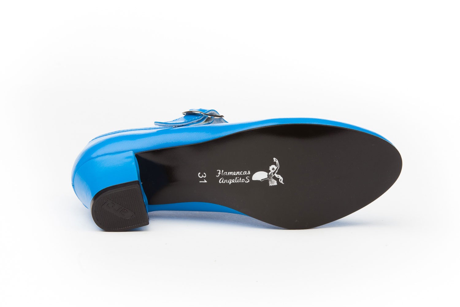 ZAPATO FLAMENCA TURQUESA ANGELITOS
