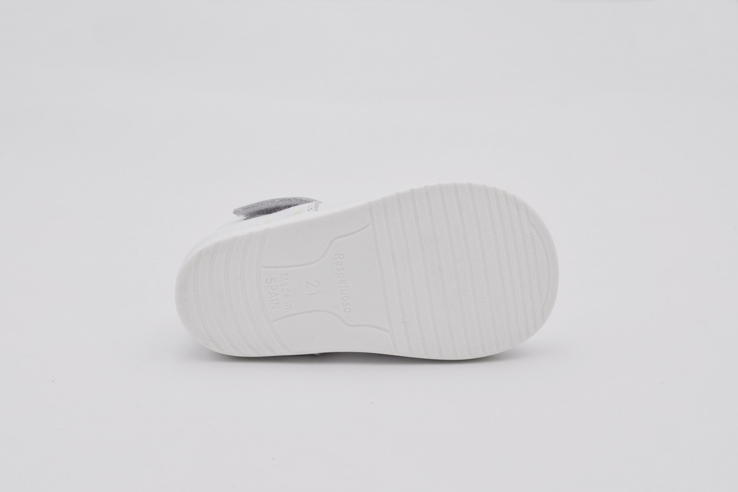 MERCEDITA BLANCO NAPA CALZADO RESPETUOSO VELCRO ANGELITOS SUELA DROP 0